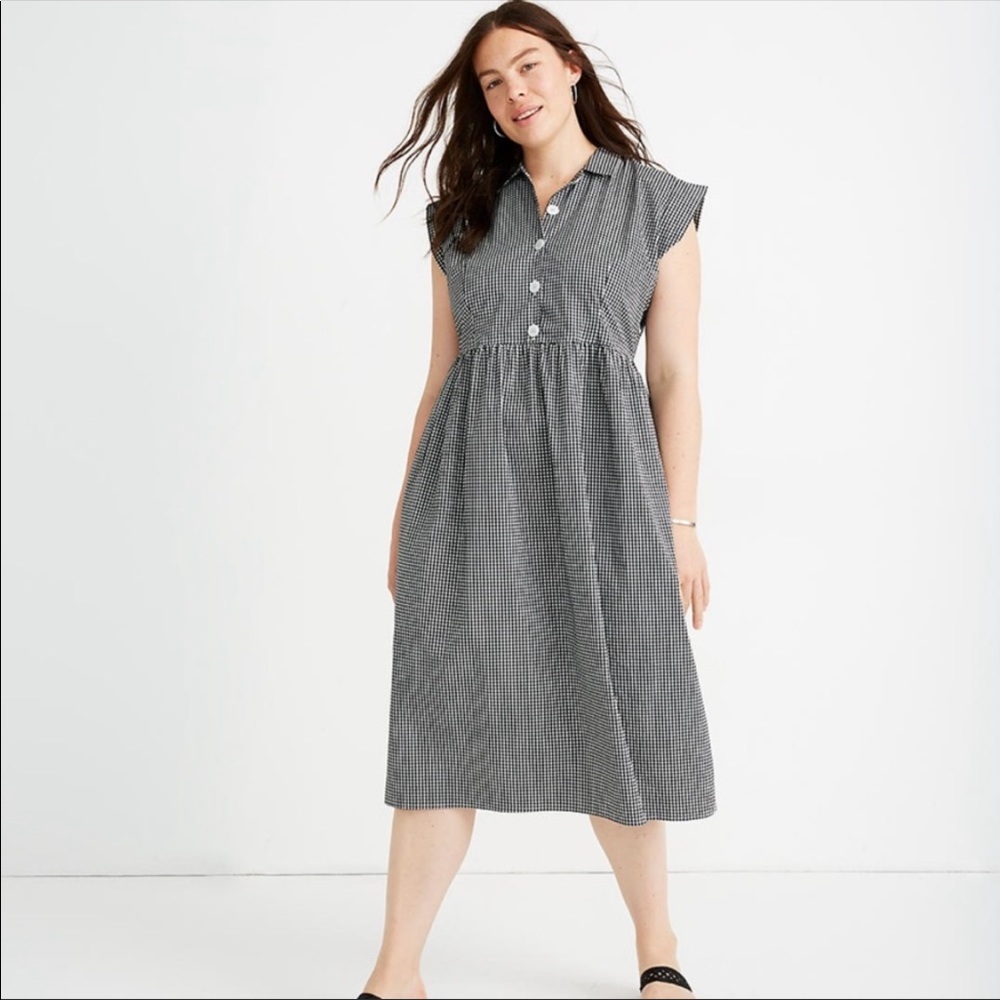 Christy Dawn Black and White Checkered Dress - Picture 6 of 7